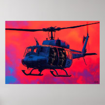 Popkonst Militärhelikopter - Flygplansscen