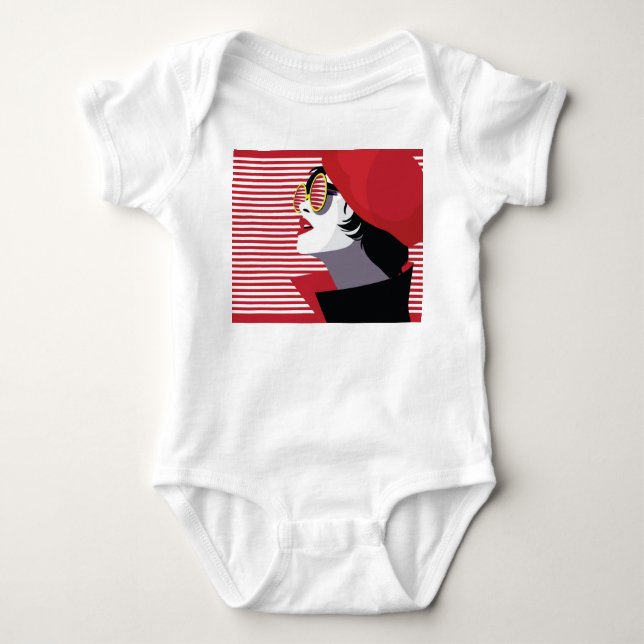 Popkonst Mode Kvinna Vintage T Shirt (Framsida)