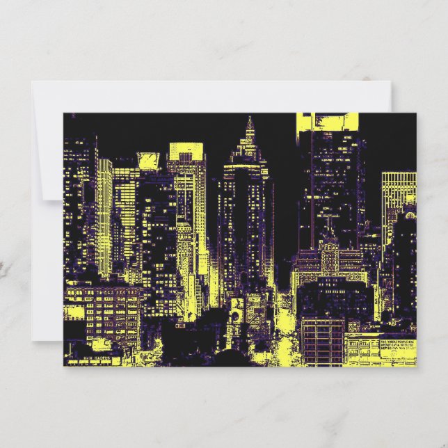 Popkonst New York City Inbjudan (Framsida)