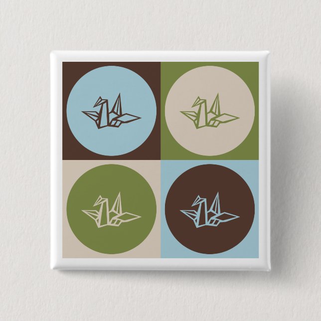 Popkonst Origami Knapp (Framsida)