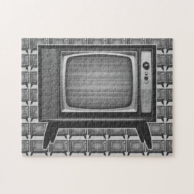 Popkonst Retro TV-apparat Pussel (Horisontell)