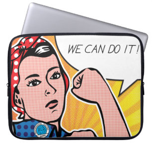 Popkonst Rosie riveteren Roy Lichtenstein Laptop Fodral