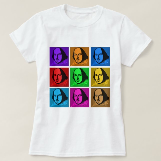 Popkonst Shakespeare T Shirt (Design framsida)