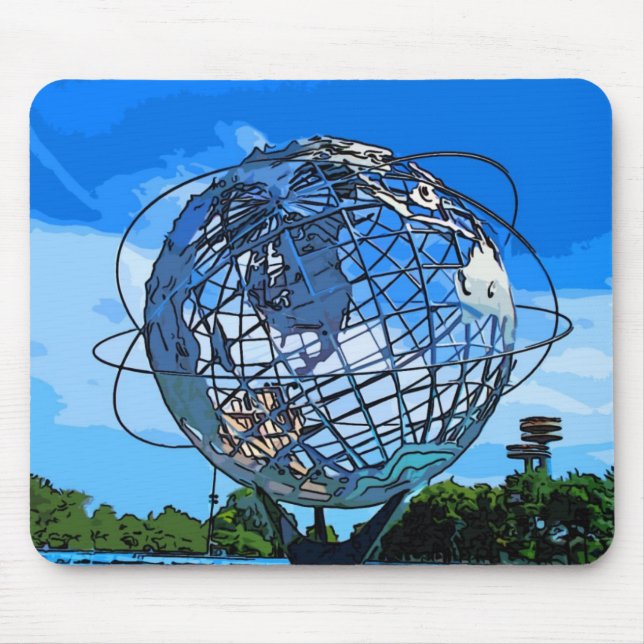 Popkonst Unisphere Mousepad Musmatta (Framsidan)