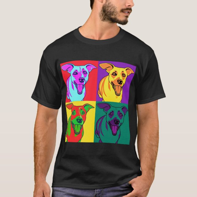 popkonst warhol hund T-Shirt (Framsida)