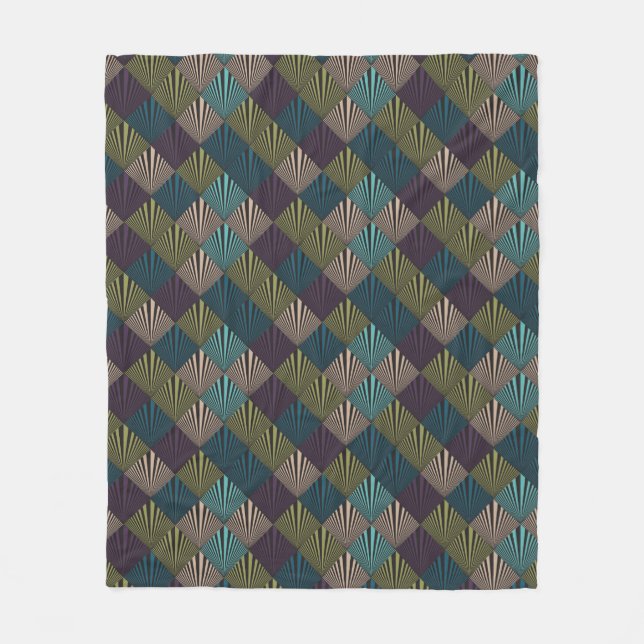 Popkonstbakgrund Fleecefilt (Framsidan)