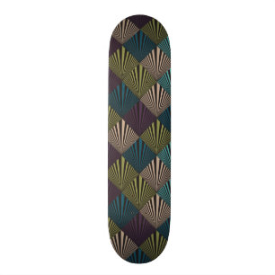 Popkonstbakgrund Mini Skateboard Bräda 18,5 Cm