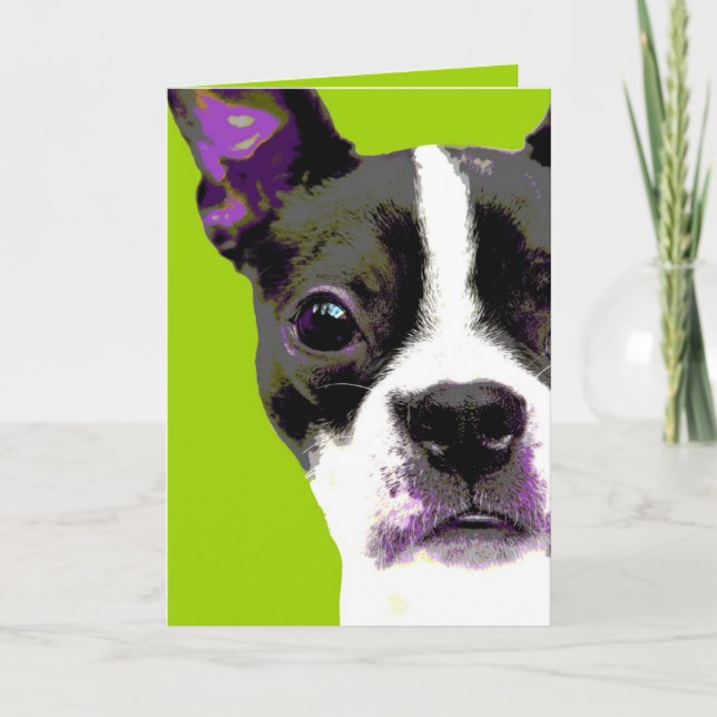 POPkonstBoston Terrier Kort (Framsida)