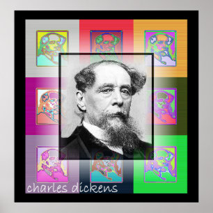 Popkonsten Charles Dickens Poster