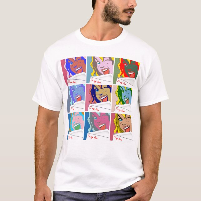 POPKONSTFLICKA TEE SHIRT (Framsida)