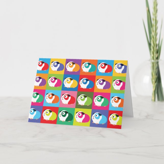 Popkonstförsökskaninar Kort (Framsida)