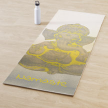 PopkonstGanesh hinduiska Namaste guld- elefanter