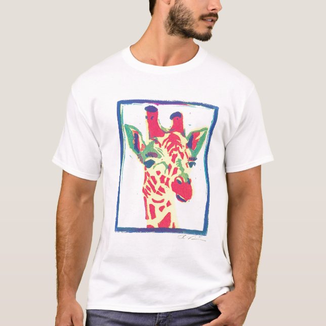 Popkonstgiraff T Tee (Framsida)