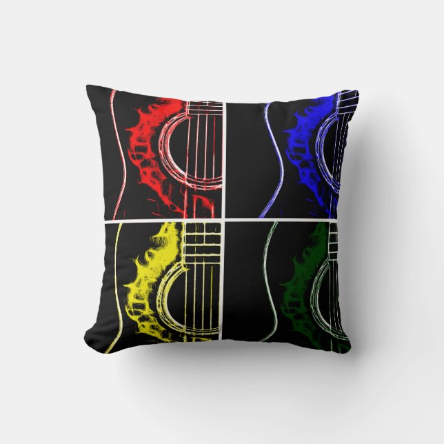 Popkonstgitarrer Kudde (Framsida)