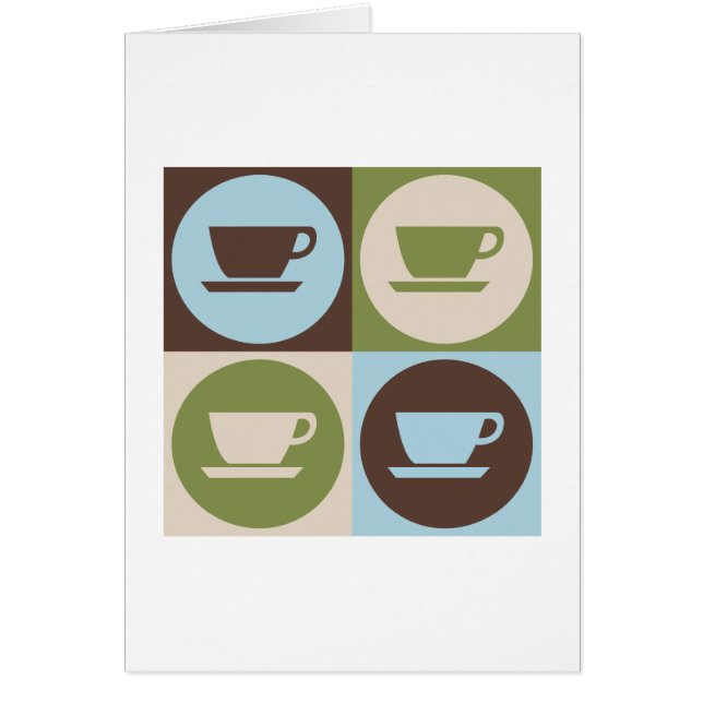 Popkonstkaffe Hälsningskort (Framsidan)