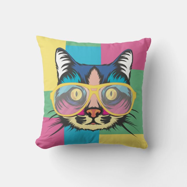 Popkonstkatt Kudde (Framsida)