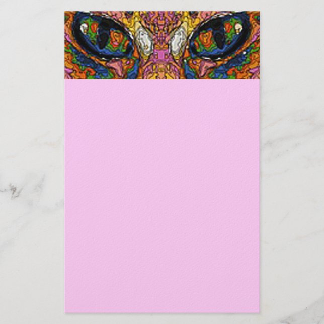Popkonstkatten synar brevpapper (Framsida)