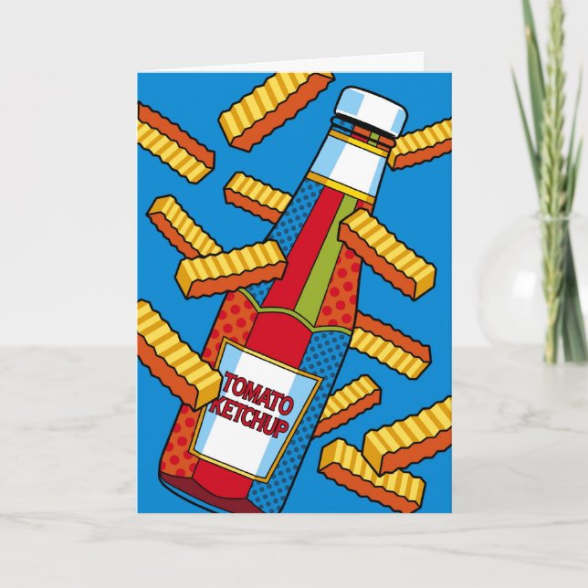 PopkonstKetchup som är tänkande av dig Kort (Framsida)