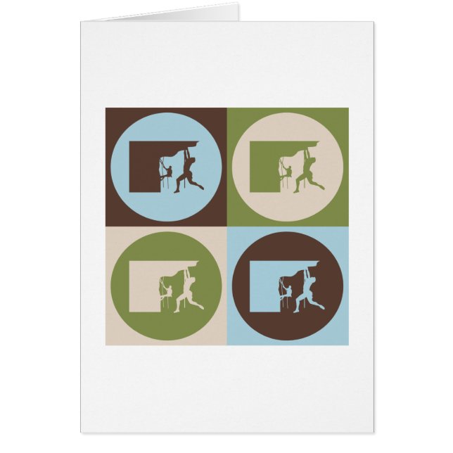 Popkonstklättring Hälsningskort (Framsidan)