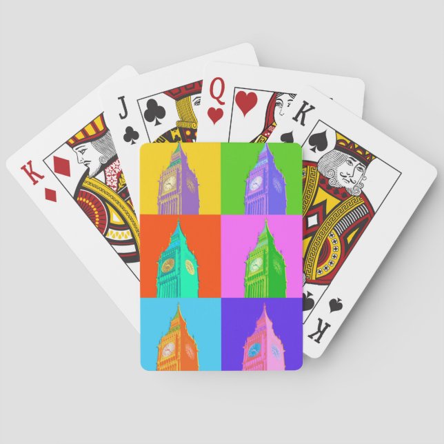 Popkonstneon stora Ben Casinokort (Baksidan)
