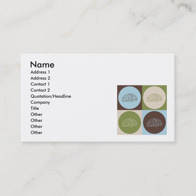 PopkonstNeurology Visitkort (Framsida)