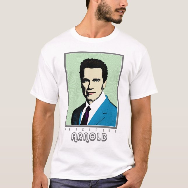 Popkonstpresident Arnold T-shirt (Framsida)
