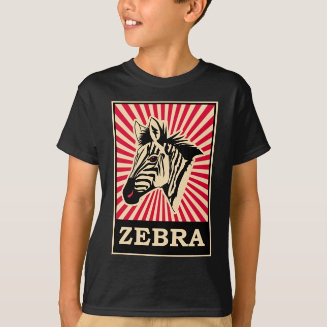 Popkonstsebra T Shirt (Framsida)