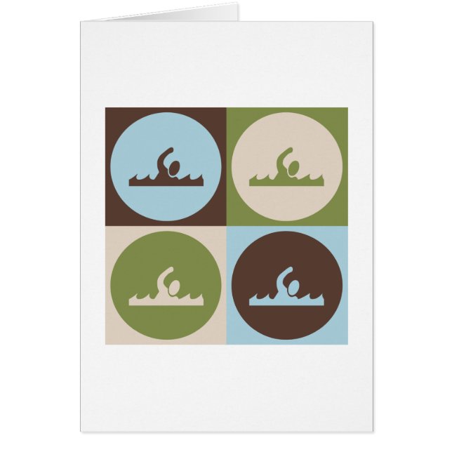 Popkonstsimning Hälsningskort (Framsidan)