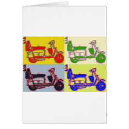 POPKONSTSPARKCYKEL HÄLSNINGSKORT