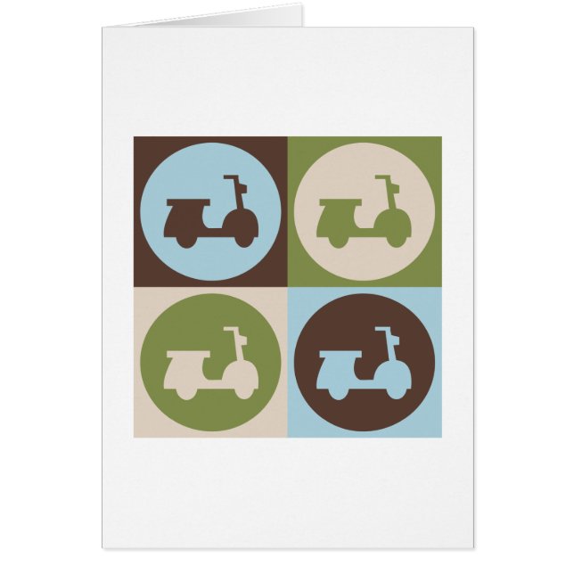 Popkonstsparkcyklar Hälsningskort (Framsidan)