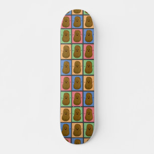 Popkonststil Potatis Mini Skateboard Bräda 18,5 Cm