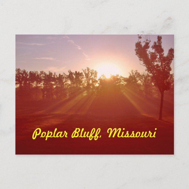 Poplar rättframa Missouri Vykort (Framsida)