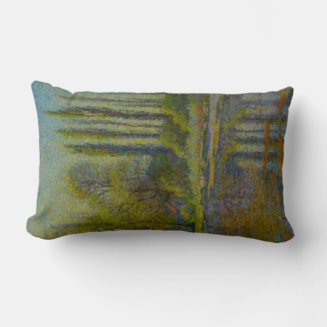 Poplar Träd i Vår (Utah Landscape) (USA Art. Lumbarkudde (Framsida)