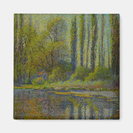 Poplar Träd i Vår (Utah Landscape) (USA Art. Magnet