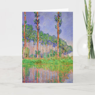 Poplar Träd Impressionism av Claude Monet Card Kort