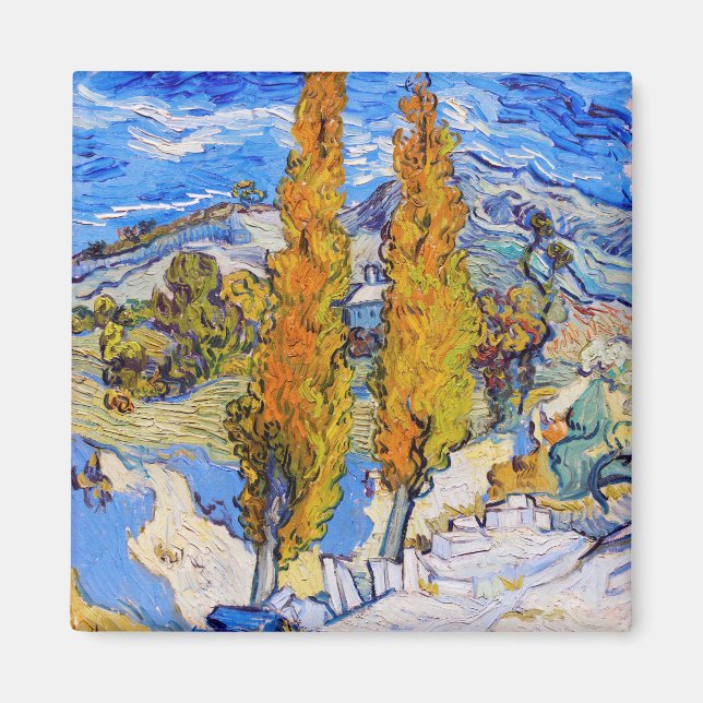 Poplarerna på Saint-Rémy, Van Gogh Magnet (Framsidan)