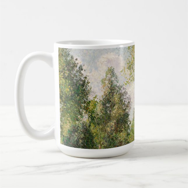 Poplars, Éragny Camille Pissarro Kaffemugg (Vänster)