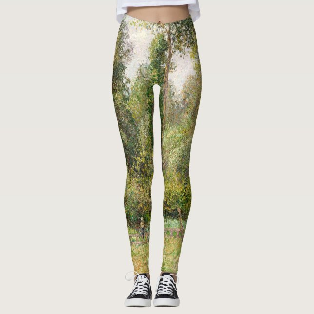 Poplars, Éragny Camille Pissarro Leggings (Framsida)