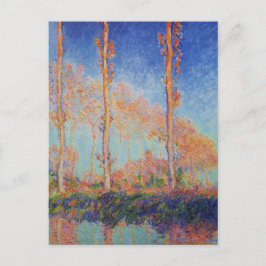 Poplars, höst, Rosa Effect by Claude MonPostcard Vykort