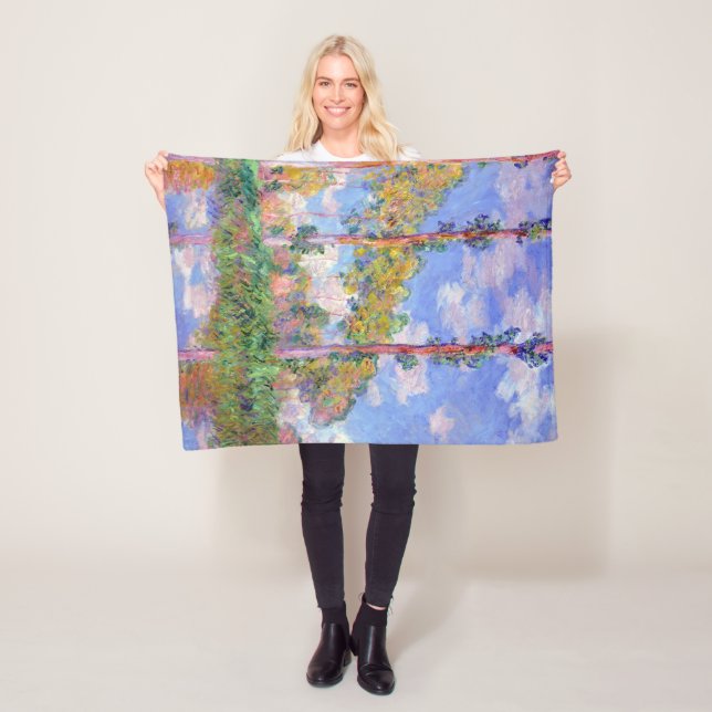 Poplars i Sol, Monet Fleecefilt (På plats)