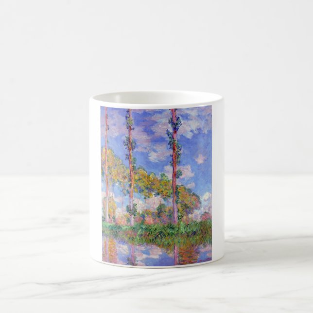 Poplars i Sol, Monet Kaffemugg (Center)