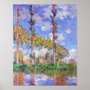 Poplars i Sol, Monet Poster