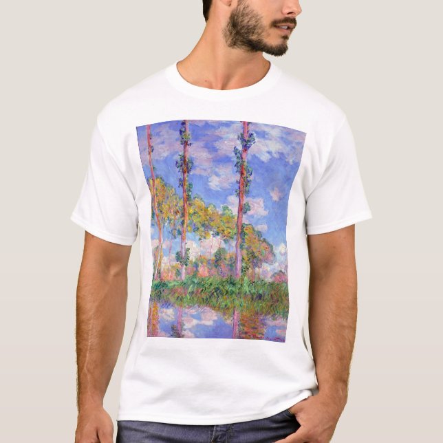 Poplars i Sol, Monet T Shirt (Framsida)