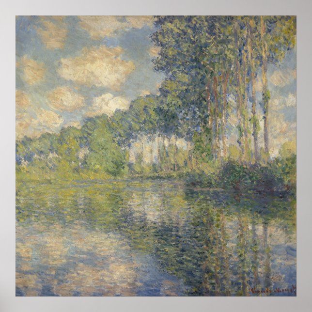 Poplars on Epte - Monet Poster (Framsidan)