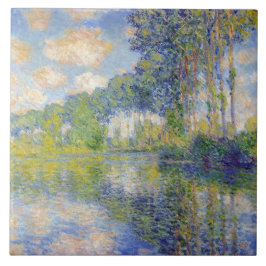 Poplars på floden Epte (av Claude Monet) Kakelplatta