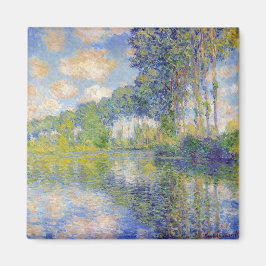 Poplars på floden Epte (av Claude Monet) Magnet