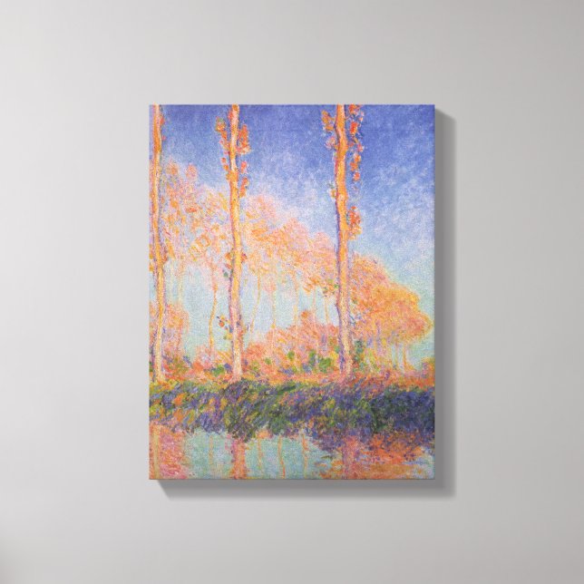 Poplars – Pappeln, Autumn – Claude Monet, 1891 Canvastryck (Framsida)