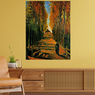 Poplars' plats vid Sunset Poster