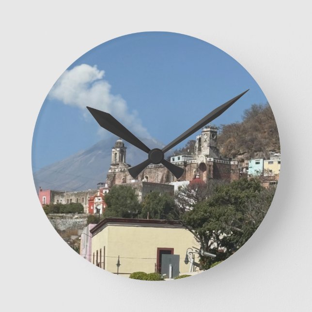 Popo säger hej rund klocka (Framsida)