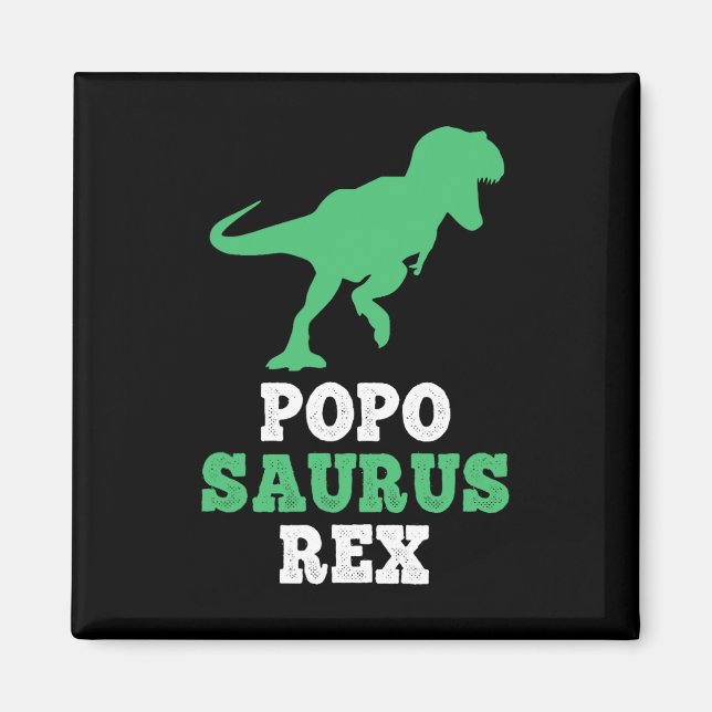Popo-saurus Rex Dino Dinosaur Rolig Poposaurus  Magnet (Framsidan)